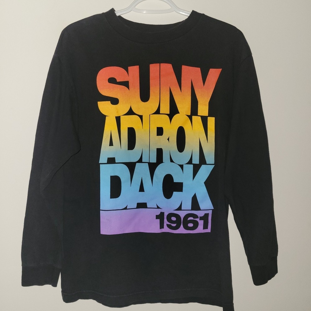 Vintage Suny Adirondack Community College Long Sleeve Shirt Size Medium TLC